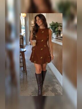 Cider Corduroy Mini Dress S